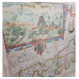 Antique framed maps.