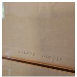 "Mirror Images", limited edition aquatint etching with embossed details by artist Carolyn Jablonsky.