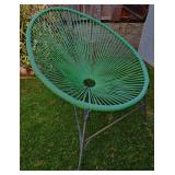 Innit Designs Acapulco Chair, Cord Weave on Wrought Iron Frame.