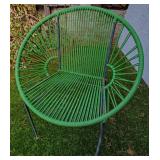 Innit Designs Concha Chair, Cord Weave on Wrought Iron Frame.