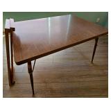 Vintage "Walter of Wabash" Laminate Top Extendable Dining Table.