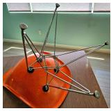 Eames for Herman Miller set of 4 molded fiberglass & chrome chairs, fantastic, authentic condition.