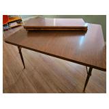 Vintage "Walter of Wabash" Laminate Top Extendable Dining Table.