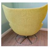 MCM Vintage Wingback Egg Swivel Lounge Chair.