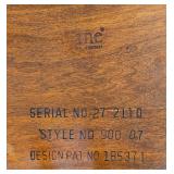 MCM Lane Acclaim Step Two-Tier End Table by Andre Bus, Distinctive Walnut & Ash Woods.