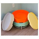 Vintage Space Age Modern Storage Side Table by Richards Brill & A. Williams for IKEA.