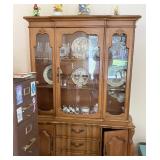 French Provincial China Cabinet 