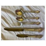 Gorham English Gadroon Sterling Silver Flatware. Approx 30 place settings. 