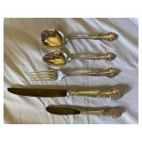 Gorham English Gadroon Sterling Silver Flatware. Approx 30 place settings. 