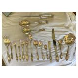 antique King Richard by Towle heavy sterling silver flatware set
