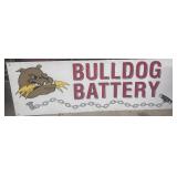 Bull Dog Battery Sign