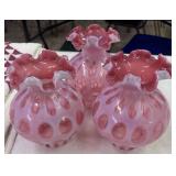 3 Cranberry Coin Dot Shades