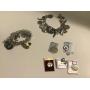 Sterling silver  circa 1960 charm bracelets and extra charms, buy all for $118