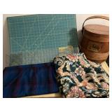 sewing supplies, fabric