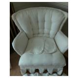 white bedroom chair