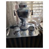 art deco chrome set