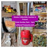 Oct. 19 - Big Fresno Collectible Auction. 279 Lots. Ends SUNDAY 9a to 2p. Pick up Sun 1p to 7p