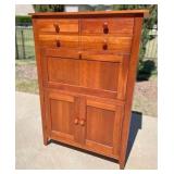 Victorian marble top dresser, Ethan Allen chest, Snapper lawn mower, Tools
