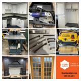 ONSITE Liquidation Auction Complete Cabinet Shop, BTEAM 5-21-2026, 10AM Cabinet Sets Tools, Counters