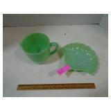 Green fireking Jadeite pitcher