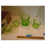 Uraninum glass items