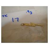 14 k gold lightning bolt