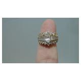 14K gold & diamond ring