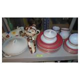 Pyrex pink dishes