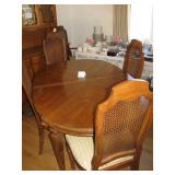 Dining set with 6 chairs $250