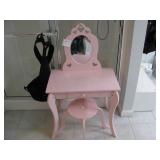 Kids makeup table and chair $30