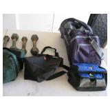 Hand weights and small bags 
