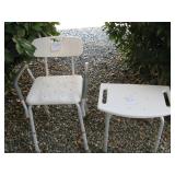 Shower chair $15 and shower stool $10