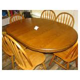 Dining set with 6 chairs $300