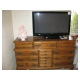 Panasonic 42" TV, Large Dresser $150