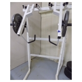 POWER THRUSTER PLATE LOADED JAMMER MACHINE - W/ TWO - 45LB WEIGHTS