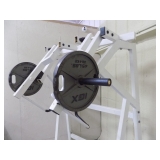 POWER THRUSTER PLATE LOADED JAMMER MACHINE - W/ TWO - 45LB WEIGHTS