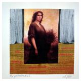Scott Hile Mixed Media Conceptual Collage "My Generation #62", 15" x 11.25" 