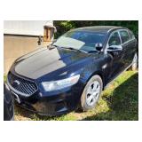 2013 Ford Taurus Police Sedan Car, AWD, VIN# 1FAHP2MT3DG130517, Last Recorded Mileage 76,556, Kansas