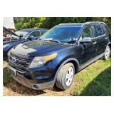 2013 Ford Explorer Police Sport Utility 4WD SUV, VIN# 1FM5K8AR5DGC40701, Last Recorded Mileage 103,6