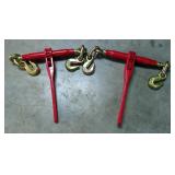 Ratcheting Load Binders 5/16"-3/8", Qty 2 