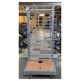 Metal and Wood Rolling Retail Display End Cap 