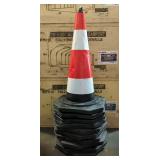 Safety Traffic Cones, Qty 10 