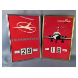Interflug Framed Calendar Advertising Displays 