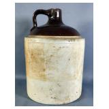 Stoneware Jug, Marked 2 Gallons, 12" Tall 