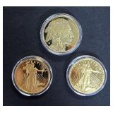 Gold Clad Replicas Of 1933 St. Guaden