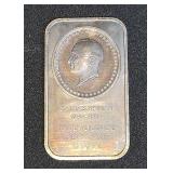 1976 US Bicentennial One Ounce .999 Fine Silver Bar With Harry S. Truman Image 