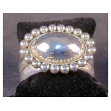 Sterling Silver Cuff Bracelet, Marked Rising Sun 