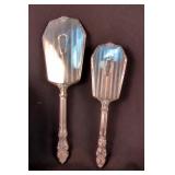 Sterling Silver Hand Mirror And Brush Set 