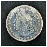Silver Round With Morgan Dollar Images, One Troy Ounce .999 Fine Silver 