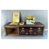 Freshman Masterpiece 5 Tube Radio With Manual 